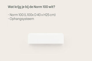 TV-meubel, wit, RAAT, Norm 100, Wit